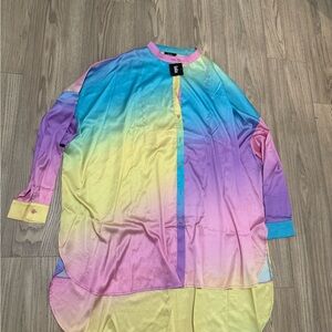 Dressed in LALA Satin TOP ONLY